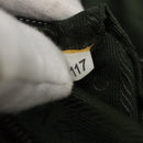 PRADA Shoulder Bag Canvas Leather Brown Silver Auth bs26588-12