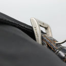 PRADA Shoulder Bag Nylon Black Silver Auth bs26590-9