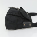 PRADA Shoulder Bag Nylon Black Silver Auth bs26590-4