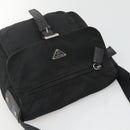 PRADA Shoulder Bag Nylon Black Silver Auth bs26590-6