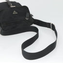 PRADA Shoulder Bag Nylon Black Silver Auth bs26590-7
