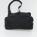 PRADA Shoulder Bag Nylon Black Silver Auth bs26590-9
