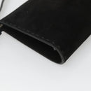 Salvatore Ferragamo Hand Bag Suede Black Silver Auth bs26594-17