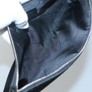 Salvatore Ferragamo Hand Bag Suede Black Silver Auth bs26594-11