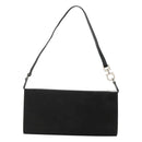 Salvatore Ferragamo Hand Bag Suede Black Silver Auth bs26594-13
