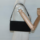 Salvatore Ferragamo Hand Bag Suede Black Silver Auth bs26594-20