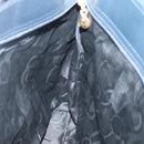 Salvatore Ferragamo Vala Tote Bag Canvas Leather Navy Gold Auth bs26595-19