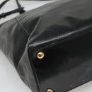 Salvatore Ferragamo Vera Shoulder Bag Enamel Black Gold Auth bs26598-14