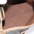 Christian Dior Honeycomb Canvas Hand Bag PVC Black Gold Auth bs26600-12