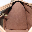 Christian Dior Honeycomb Canvas Hand Bag PVC Black Gold Auth bs26600-18