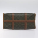Christian Dior Honeycomb Canvas Hand Bag PVC Black Gold Auth bs26600-5