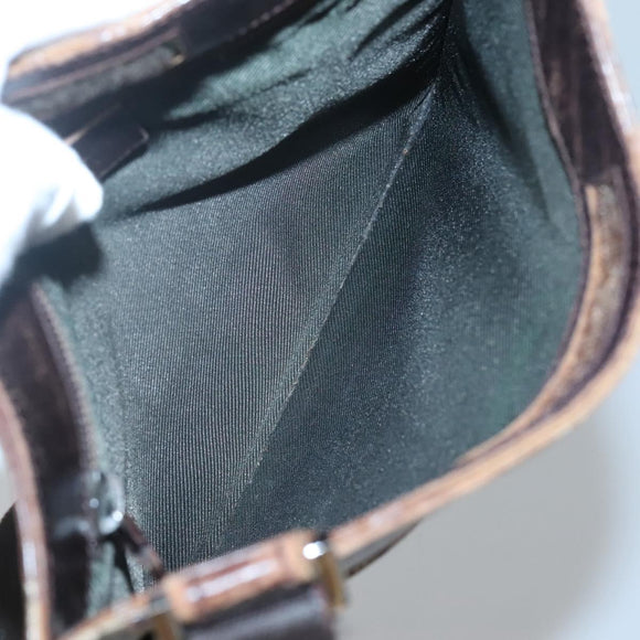 GUCCI GG Supreme Shoulder Bag PVC Beige Silver 27639 Auth bs26601