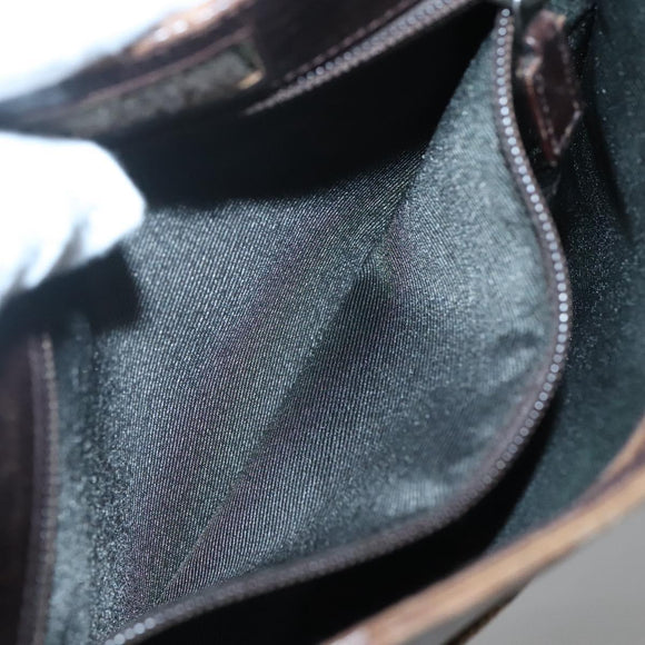 GUCCI GG Supreme Shoulder Bag PVC Beige Silver 27639 Auth bs26601