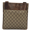 GUCCI GG Supreme Shoulder Bag PVC Beige Silver 27639 Auth bs26601-13