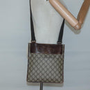 GUCCI GG Supreme Shoulder Bag PVC Beige Silver 27639 Auth bs26601-21