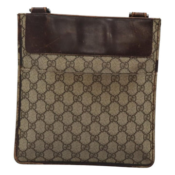 GUCCI GG Supreme Shoulder Bag PVC Beige Silver 27639 Auth bs26601 - 0