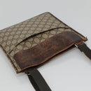 GUCCI GG Supreme Shoulder Bag PVC Beige Silver 27639 Auth bs26601-6