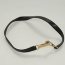 GUCCI Bamboo Hand Bag Leather 2way Black Gold 002 2058 0508 0 Auth bs26604-22