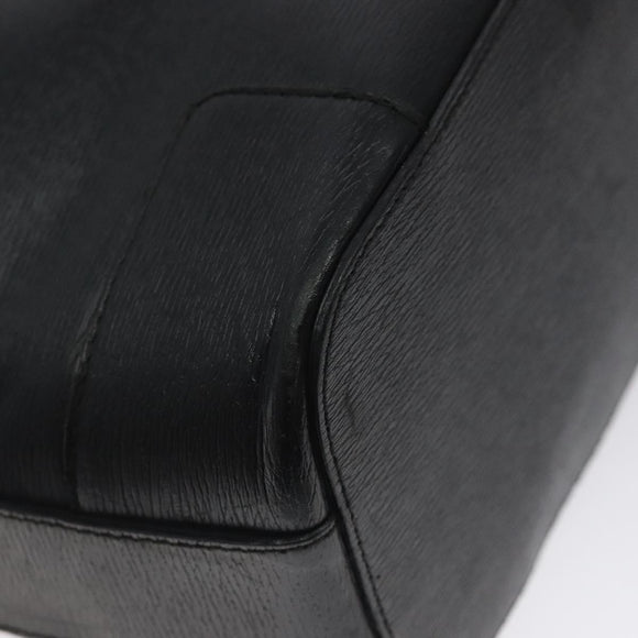 GUCCI Shoulder Bag Leather Black Gold 001 4204 Auth bs26605