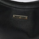 GUCCI Shoulder Bag Leather Black Gold 001 4204 Auth bs26605-18
