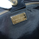 Salvatore Ferragamo Vera Tote Bag Leather Black Gold Auth bs26608-17