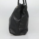 Salvatore Ferragamo Vera Tote Bag Leather Black Gold Auth bs26608-4
