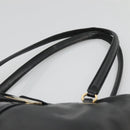 Salvatore Ferragamo Vera Tote Bag Leather Black Gold Auth bs26608-8