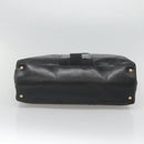 Salvatore Ferragamo Vera Tote Bag Leather Black Gold Auth bs26608-5