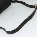 CELINE Shoulder Bag Leather Black Gold Auth bs26612-7