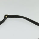 CELINE Shoulder Bag Leather Black Gold Auth bs26612-8