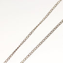 CHANEL Clover Necklace metal Silver CC Auth bs26614-16
