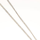 CHANEL Clover Necklace metal Silver CC Auth bs26614-5