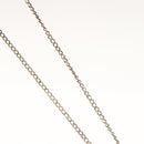 CHANEL Clover Necklace metal Silver CC Auth bs26614-6