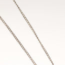 CHANEL Clover Necklace metal Silver CC Auth bs26614-7