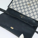 GUCCI GG Supreme Sherry Line Shoulder Bag PVC Navy Gold Auth bs26615-10