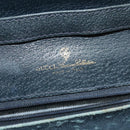 GUCCI GG Supreme Sherry Line Shoulder Bag PVC Navy Gold Auth bs26615-18