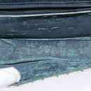 GUCCI GG Supreme Sherry Line Shoulder Bag PVC Navy Gold Auth bs26615-11