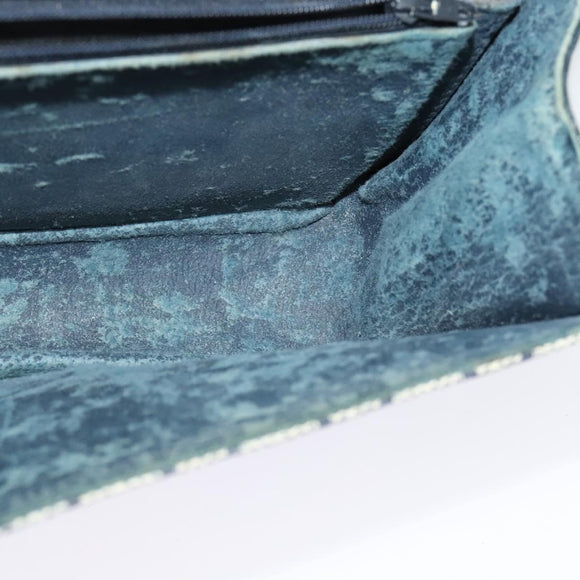 GUCCI GG Supreme Sherry Line Shoulder Bag PVC Navy Gold Auth bs26615