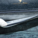 GUCCI GG Supreme Sherry Line Shoulder Bag PVC Navy Gold Auth bs26615-12