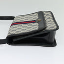 GUCCI GG Supreme Sherry Line Shoulder Bag PVC Navy Gold Auth bs26615-3