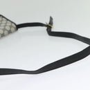 GUCCI GG Supreme Sherry Line Shoulder Bag PVC Navy Gold Auth bs26615-7