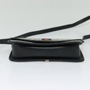 GUCCI GG Supreme Sherry Line Shoulder Bag PVC Navy Gold Auth bs26615-5