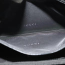 GUCCI Tote Bag Nylon Enamel Black Silver 002 1039 Auth bs26622-21