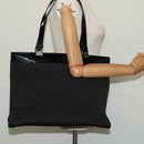 GUCCI Tote Bag Nylon Enamel Black Silver 002 1039 Auth bs26622-23