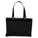 GUCCI Tote Bag Nylon Enamel Black Silver 002 1039 Auth bs26622-3