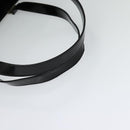 GUCCI Tote Bag Nylon Enamel Black Silver 002 1039 Auth bs26622-7