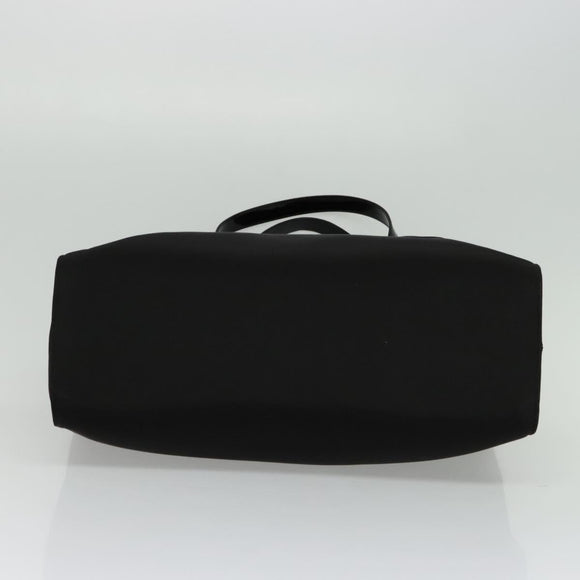 GUCCI Tote Bag Nylon Enamel Black Silver 002 1039 Auth bs26622
