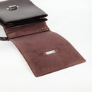 GUCCI Shoulder Bag Patent leather Brown Silver 002 2046 0433 Auth bs26623-18