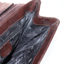 GUCCI Shoulder Bag Patent leather Brown Silver 002 2046 0433 Auth bs26623-20