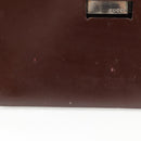 GUCCI Shoulder Bag Patent leather Brown Silver 002 2046 0433 Auth bs26623-2